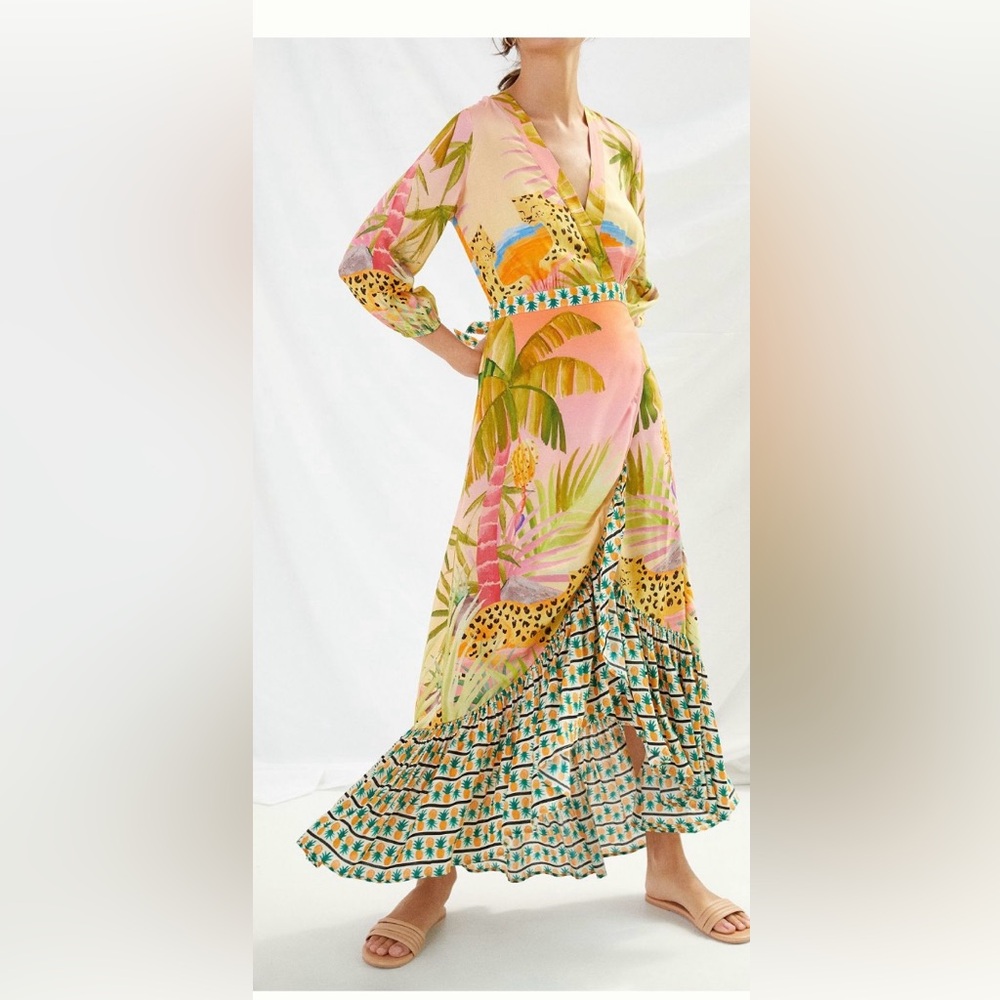 Farm Rio Tropical Print Maxi Dress